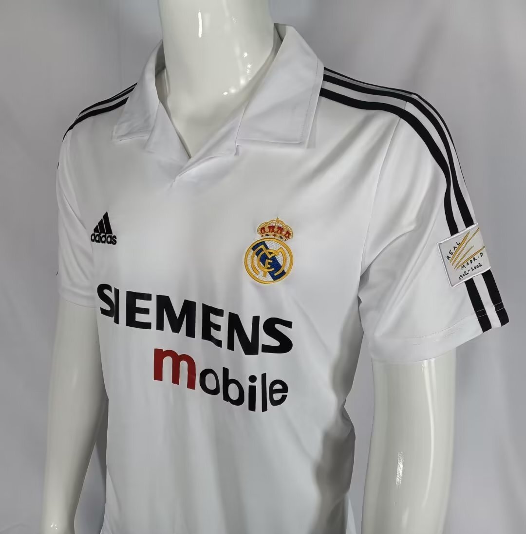 Camiseta Real Madrid 2002-2003 Titular Figo #10 Retro Adidas