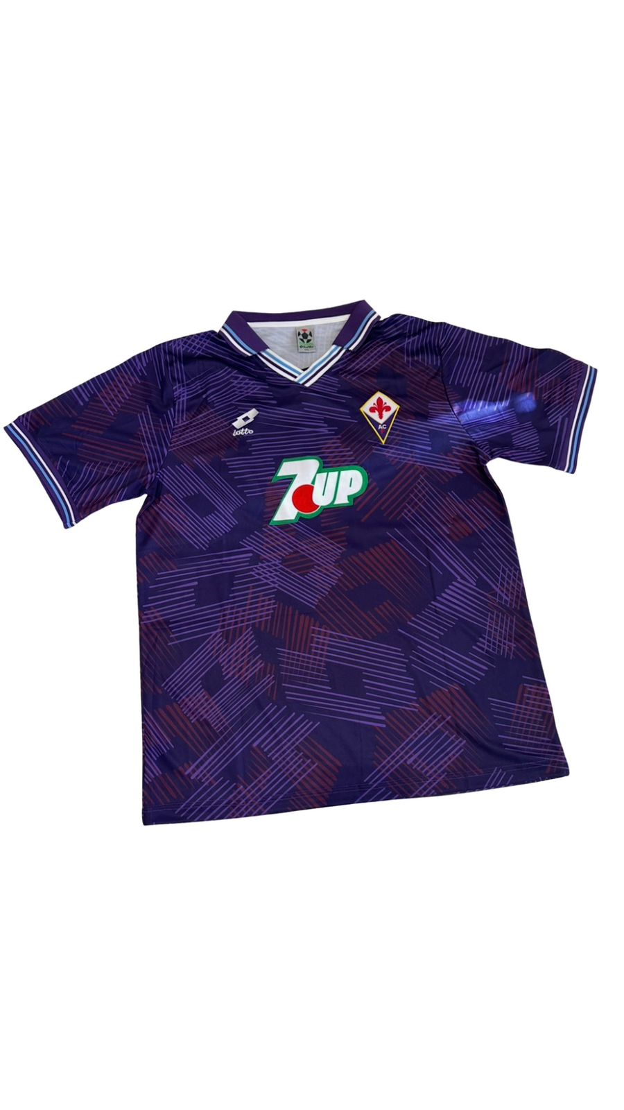 Camiseta Fiorentina 1992-1993 Titular Batistuta #9 Retro Lotto
