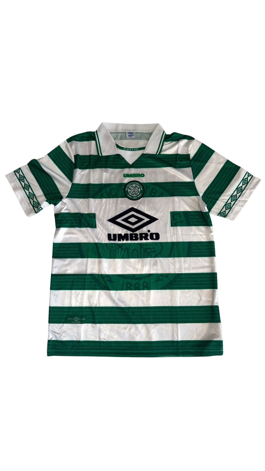 Camiseta Celtic 1998 Titular Larsson #7 Retro Umbro