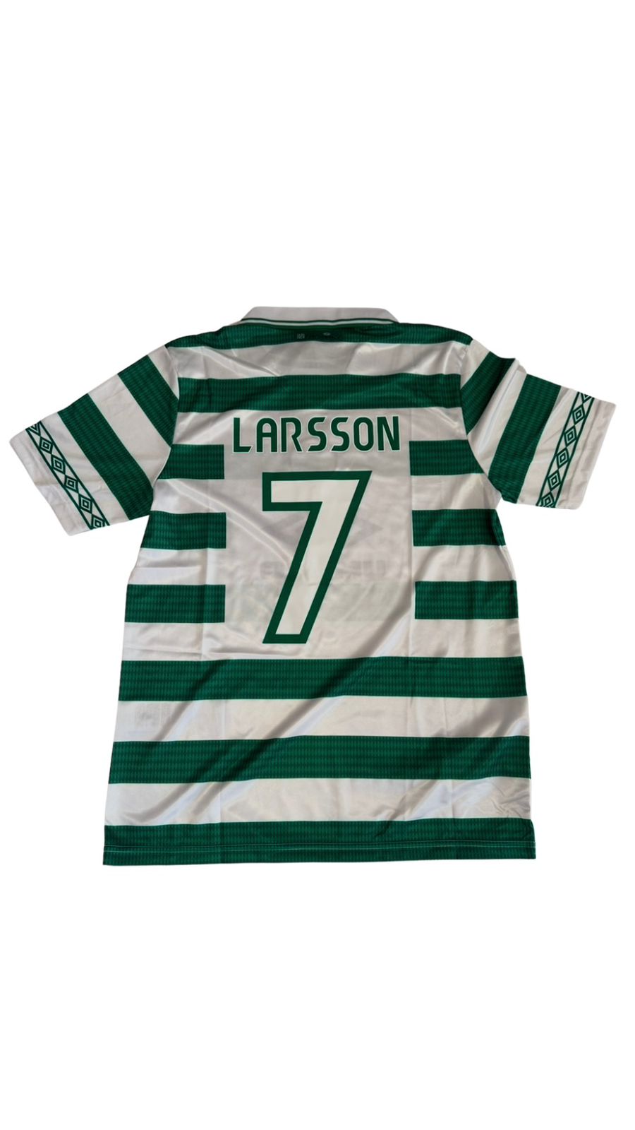 Camiseta Celtic 1998 Titular Larsson #7 Retro Umbro