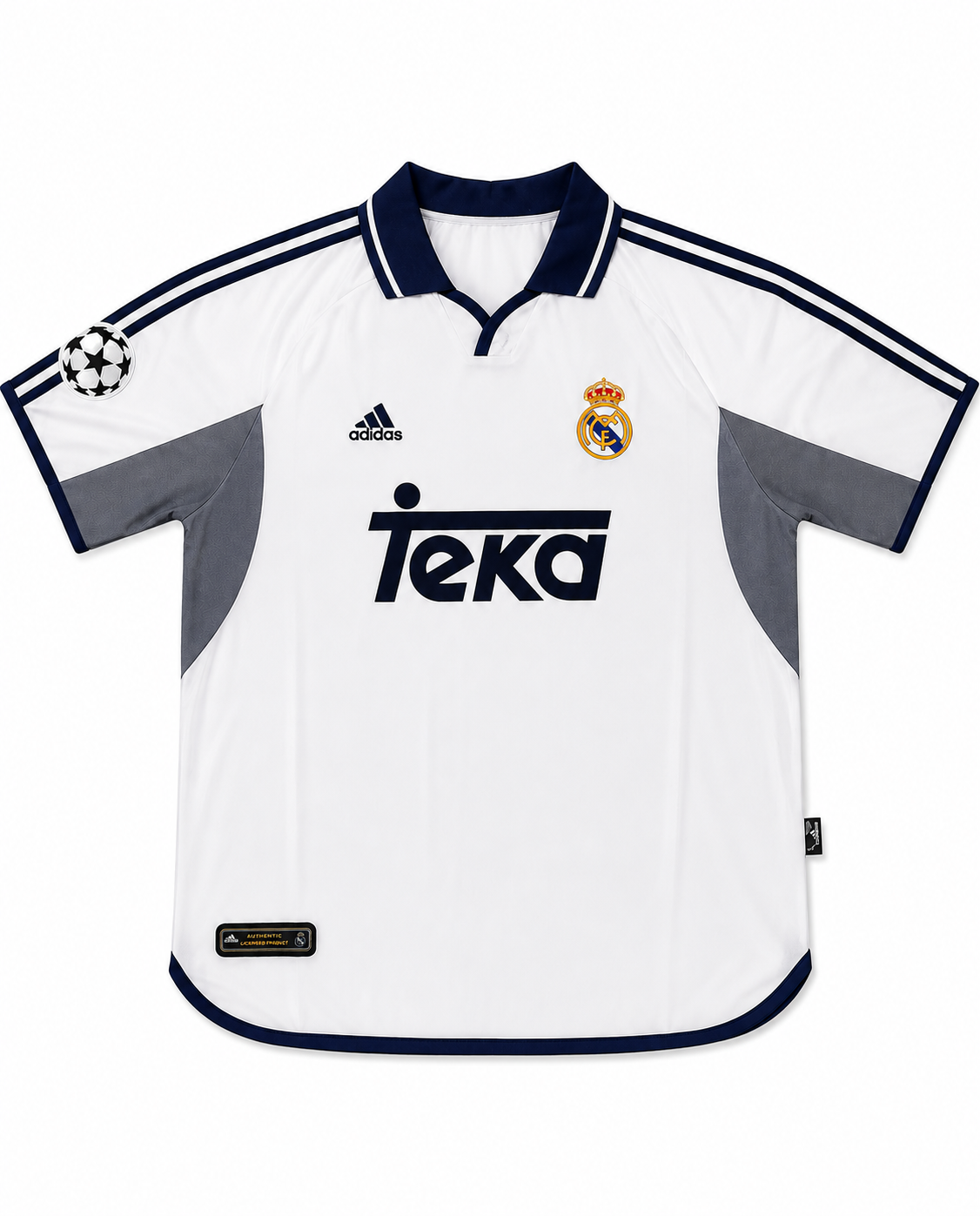 Camiseta Real Madrid 2001-2002 Titular Morientes / Raúl Retro Adidas