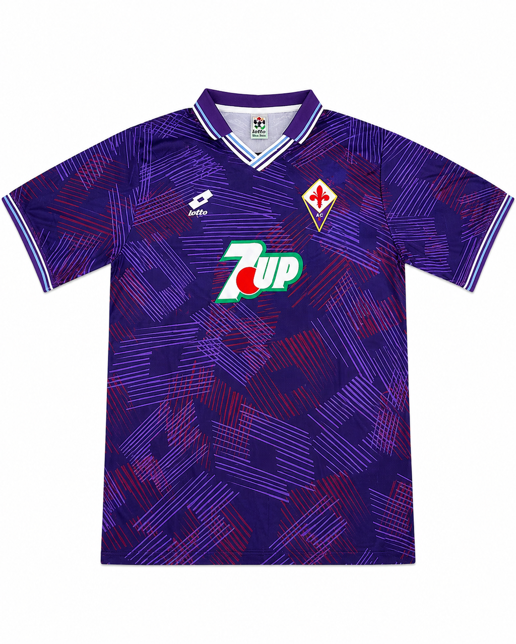 Camiseta Fiorentina 1992-1993 Titular Batistuta #9 Retro Lotto