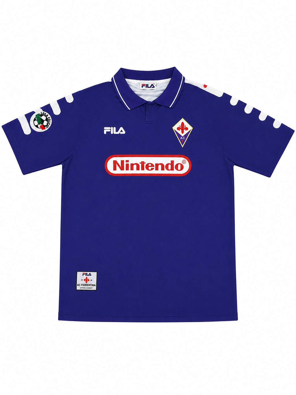 Camiseta Fiorentina 1998-1999 Titular Batistuta #9 Retro Fila