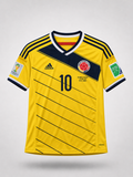 Camiseta Colombia 2014 Titular – James Rodríguez #10 – Mundial Brasil 2014