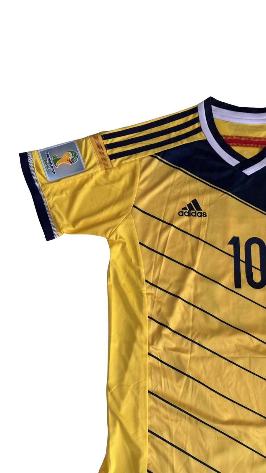 Camiseta Colombia 2014 Titular – James Rodríguez #10 – Mundial Brasil 2014