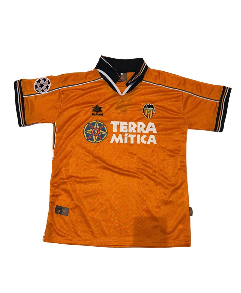 Camiseta Valencia 1999-2000 Visitante Claudio López #7 Retro Nike