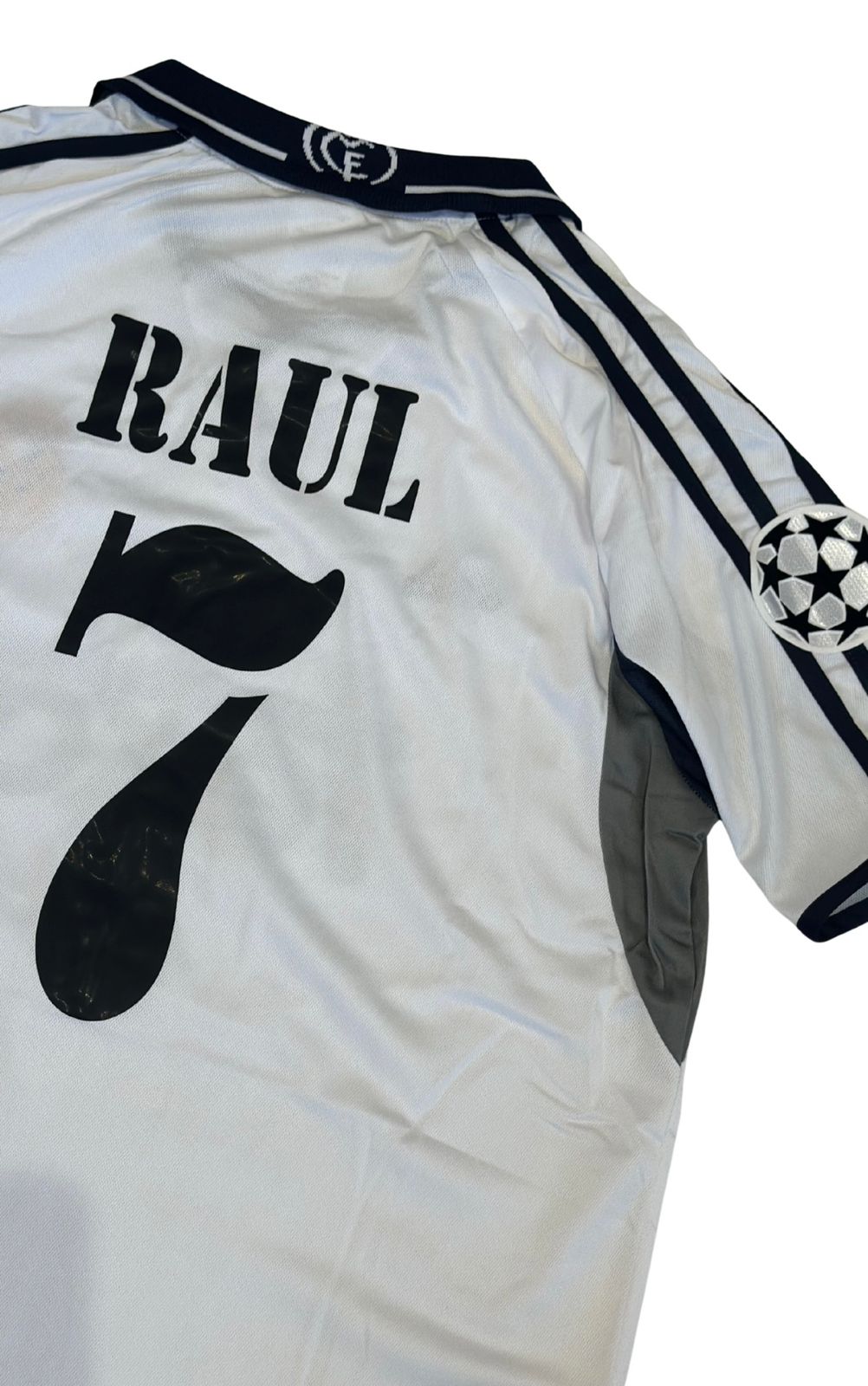 Camiseta Real Madrid 2001-2002 Titular Morientes / Raúl Retro Adidas
