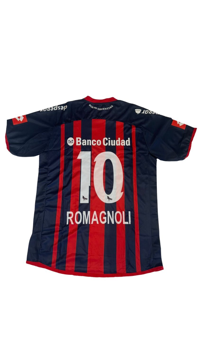Camiseta San Lorenzo 2014 Titular Romagnoli #10 Campeón Libertadores Lotto