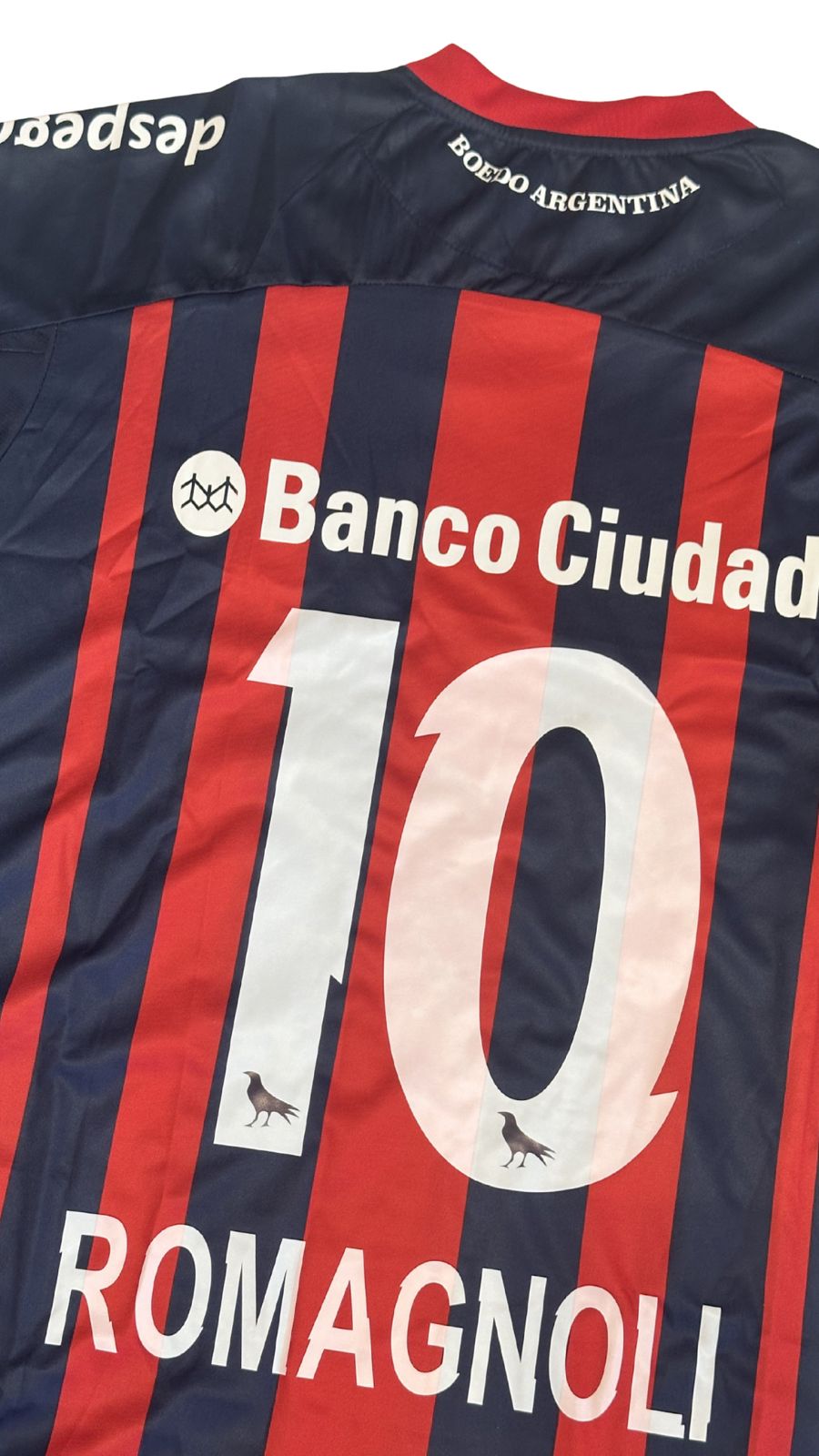 Camiseta San Lorenzo 2014 Titular Romagnoli #10 Campeón Libertadores Lotto