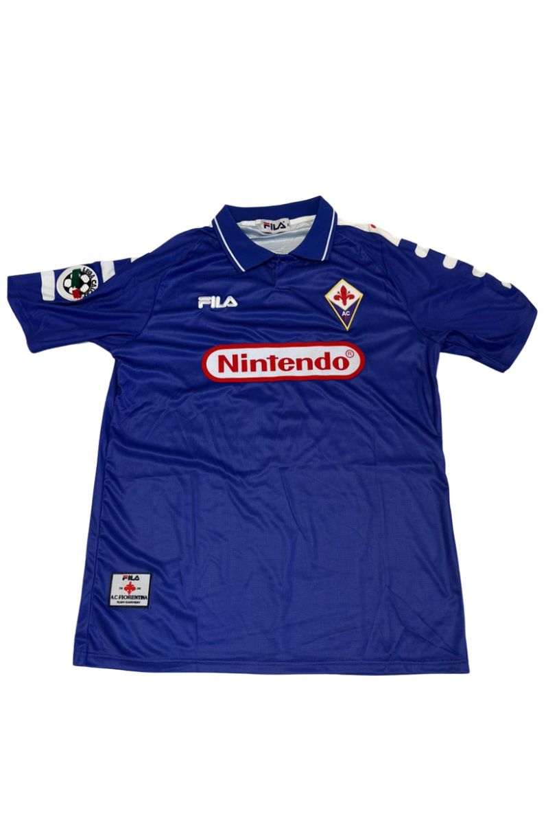 Camiseta Fiorentina 1998-1999 Titular Batistuta #9 Retro Fila