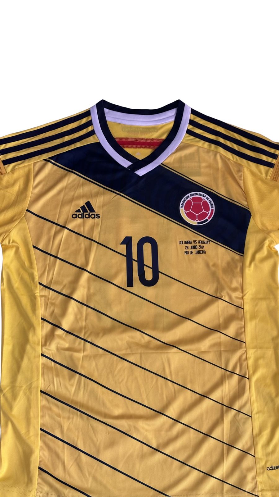 Camiseta Colombia 2014 Titular – James Rodríguez #10 – Mundial Brasil 2014
