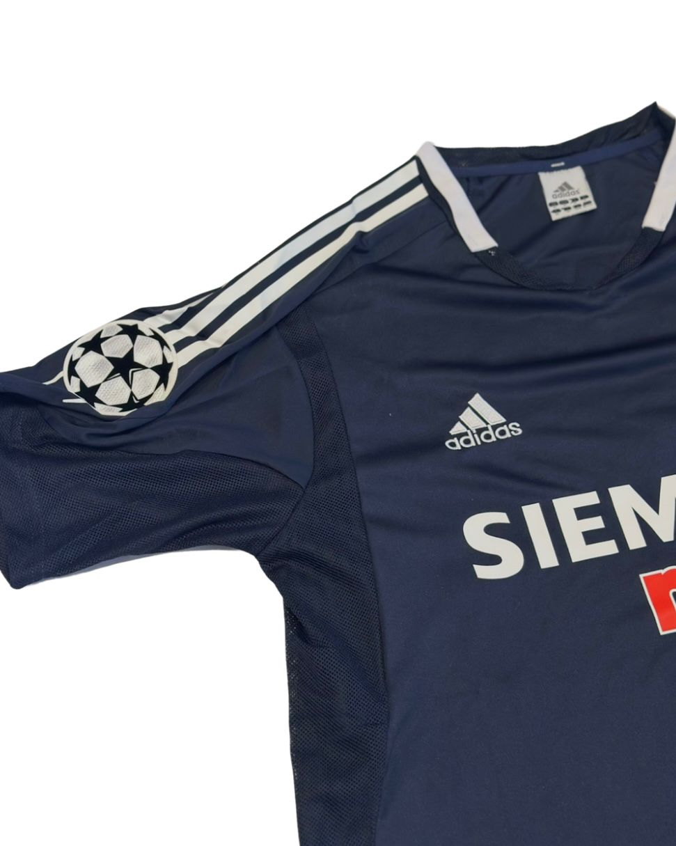 Camiseta Real Madrid 2003-2004 Visitante Zidane #5 Retro Adidas